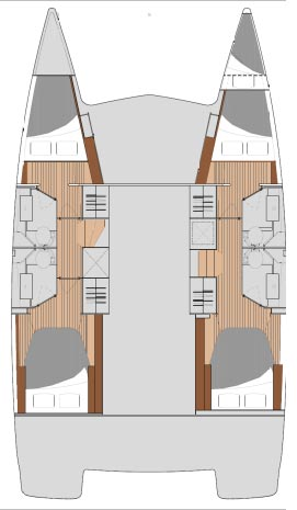 Pronájem Katamarán Fountaine Pajot s licencí