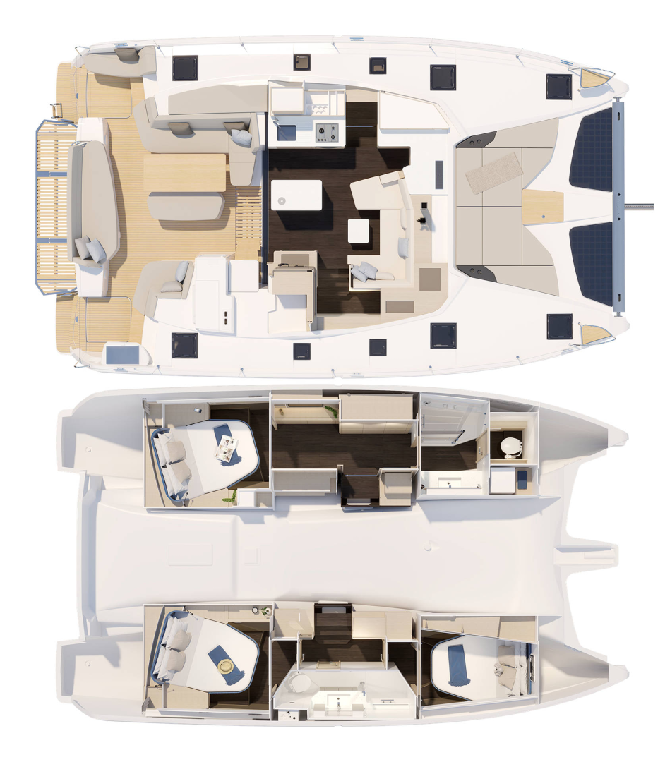Pronájem lodi Can Pastilla lákavé ceny Fountaine Pajot FP 41 Maesto 3 