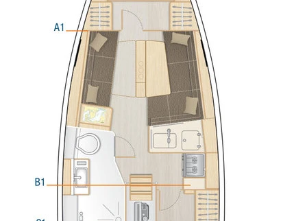 Pronajmout si Hanse Hanse 348 v Heiligenhafen