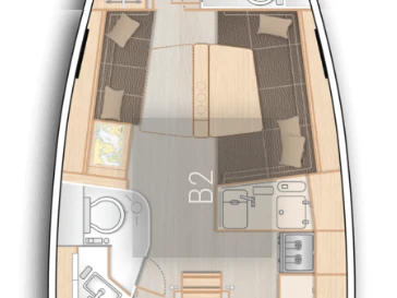 Pronájem lodi Flensburg lákavé ceny Hanse 388