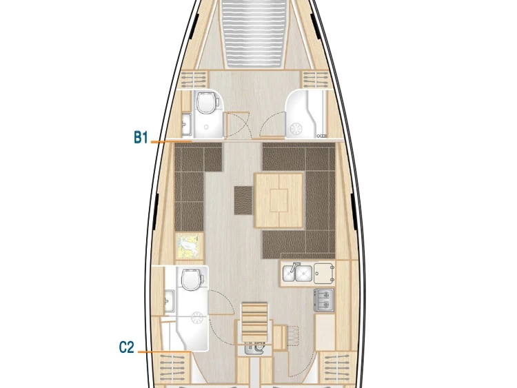 Pronájem jachty v Heiligenhafen -Hanse Hanse 458 na Samboatu