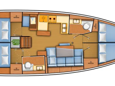 Pronájem lodi Jeanneau Sun Odyssey 440 v Biograd Na Moru na Samboatu