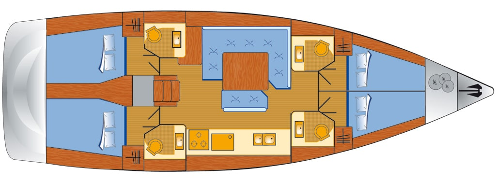 Pronájem jachty v Palma de Mallorca -Jeanneau Sun Odyssey 479 na Samboatu