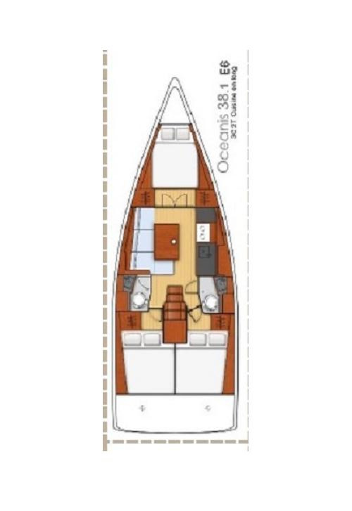 Pronajmout si Bénéteau Oceanis 38.1 v Lefkáda