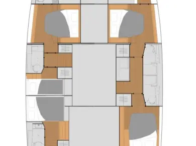 Pronájem Katamarán Fountaine Pajot s licencí