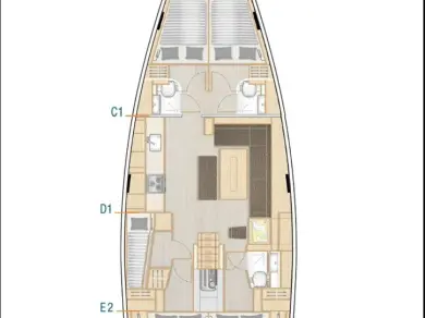 Pronájem jachty v Lefkáda -Hanse Hanse 508 na Samboatu