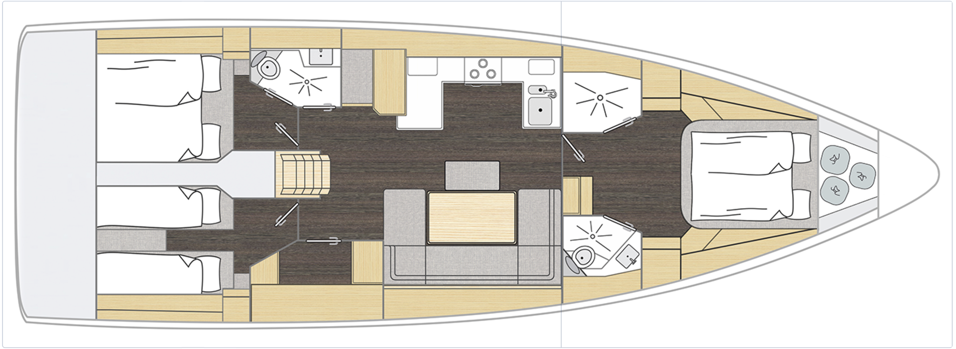Pronájem lodi Bavaria Bavaria C46 v Fethiye na Samboatu