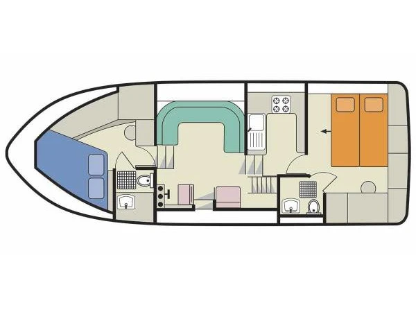 Pronájem jachty v Homps -Le Boat Clipper na Samboatu