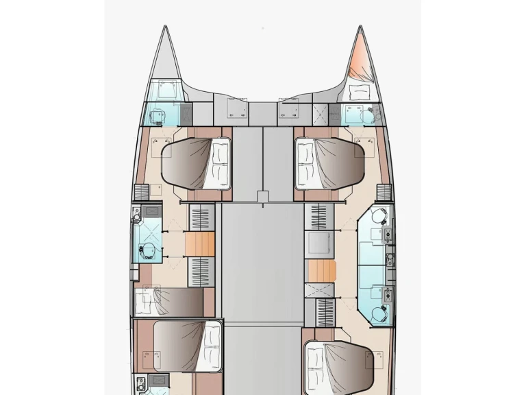 Fountaine Pajot FP 48 jednotlivci a charterové společnosti v Castellammare di Stabia