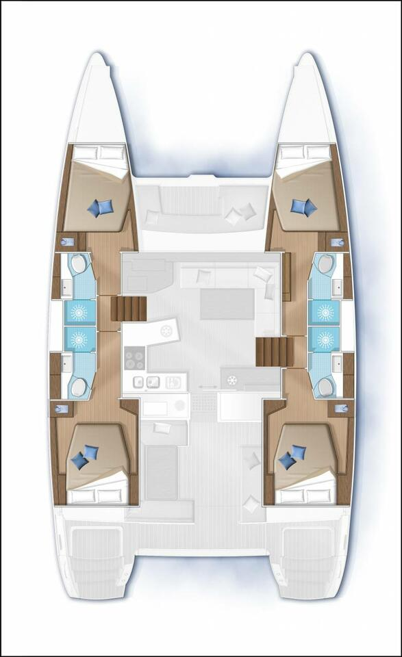 Pronájem lodi Lagoon Lagoon 450 Sport Top v Pianottoli-Caldarello na Samboatu