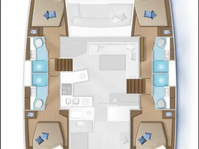 Pronájem lodi Lagoon Lagoon 450 Sport Top v Pianottoli-Caldarello na Samboatu